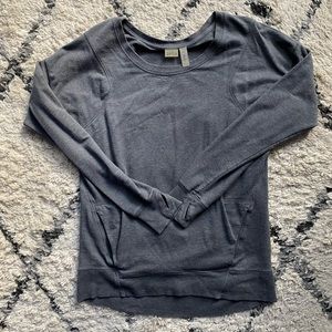 Zella, womens size Small, grey crew neck sweatshirt
